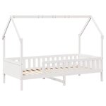 vidaXL Cadre de lit d'enfants forme de maison 90x200cm bois massif pin