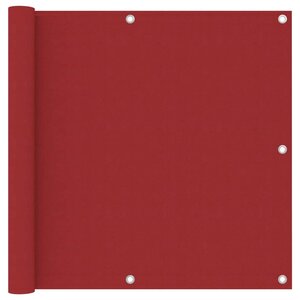 vidaXL Écran de balcon Rouge 90x400 cm Tissu Oxford