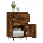 vidaXL Buffets 2 Pièces chêne fumé 40x35x70 cm bois d'ingénierie