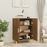 vidaXL Buffet Chêne marron 70x34x90 cm Bois d'ingénierie