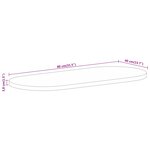 vidaXL Dessus de table 80x40x3 8 cm ovale bois massif de manguier