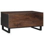 vidaXL Table basse 80x54x40 cm en bois massif