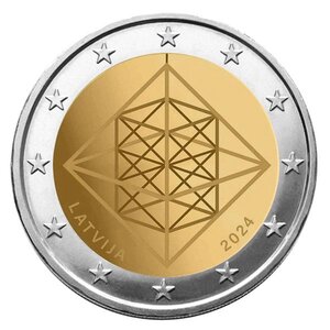 2 EURO COMMEMORATIVE 2024 : LETTONIE (Himmeli Solstice d'Hiver)