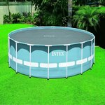 Intex bâche a bulles diam 4,50 renforcee pour piscine diam 4,57m