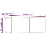 vidaXL Ensemble de meubles TV 6 Pièces Blanc Bois d'ingénierie