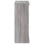 vidaXL Buffet avec lumières LED sonoma gris 60 5x37x100 cm