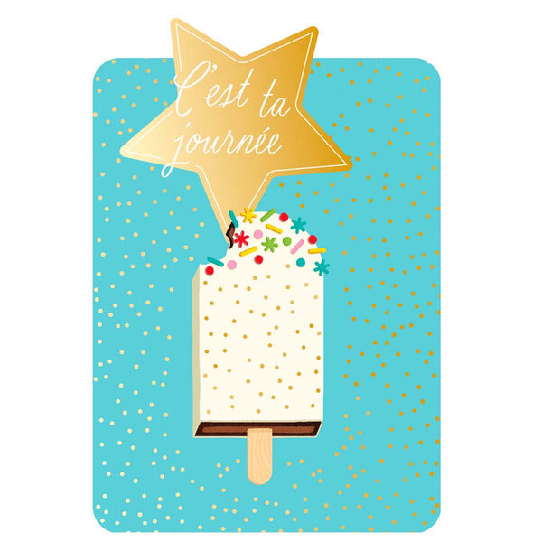 Carte de Vœux Thème Anniversaire Party Time - Plusieurs Styles - C'est ta journée - Draeger