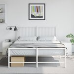 vidaXL Tables de chevet 2 Pièces blanc 34 5x39x44 cm acier