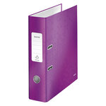 Classeur à levier wow 180° a4  plastifié  dos 80 mm capacité 600 feuilles - violet