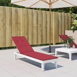 vidaXL Coussin de chaise de terrasse rouge bordeaux (75+105)x50x4 cm