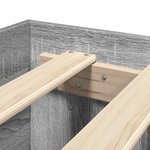 vidaXL Cadre de lit sonoma gris 75x190 cm bois d'ingénierie