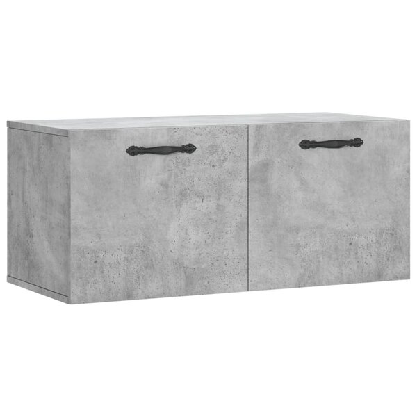vidaXL Armoire murale gris béton 80x36 5x35 cm bois d'ingénierie