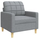 vidaXL Ensemble de canapés 4 Pièces repose-pied et coussins décoratifs