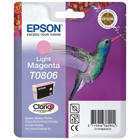 Cartouche d'encre epson colibri t0806 (magenta clair)