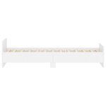 vidaXL Cadre de lit blanc 100x200 cm bois d'ingénierie