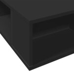 vidaXL Cadre de lit noir 120x200 cm bois d'ingénierie
