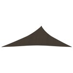 vidaXL Voile d'ombrage 160 g/m² Marron 4x5x6 8 m PEHD