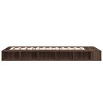 vidaXL Cadre de lit chêne marron 90x200 cm bois d'ingénierie