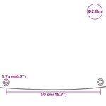 vidaXL Bâche bleu Ø 2 8 m 650 g/m²