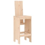 vidaXL Ensemble de bar de jardin 9 Pièces Bois de pin massif