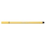 Stylo feutre pen 68  jaune clair x 10 stabilo