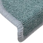 vidaXL Tapis de marches d'escalier 15 Pièces Bleu 56x17x3 cm