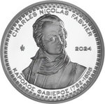Pièce de monnaie en Argent 10 Euro g 34.1 Millésime 2024 CHARLES FABVIER