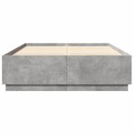 vidaXL Cadre de lit gris béton 160x200 cm bois d'ingénierie