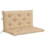 vidaXL Balancelle 2 places feuilles de palmier et coussin 202cm Bambou