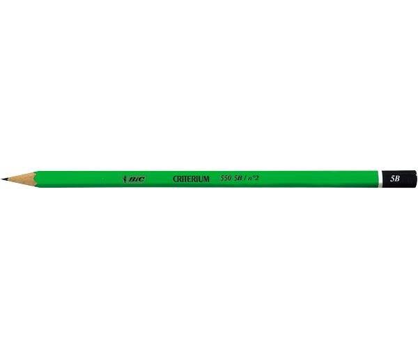 Crayon papier graphite Hexagonal CRITERIUM 550 Mine 5B BIC