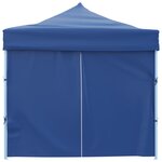 vidaXL Tente de réception pliable avec 8 parois 870x291x315 cm Bleu