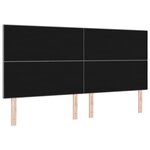 Tête de lit vidaXL Bouton capitonné Gris clair 200 cm Tissu
