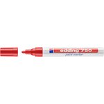 Marqueur Peinture 750 Rouge Pointe Ronde 2-4 mm x 3 EDDING