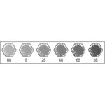 Set Sélection Castell 9000 de 6 crayons graphite FABER-CASTELL
