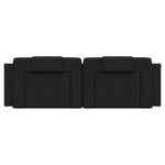 vidaXL Coussin de tête de lit noir 160 cm similicuir