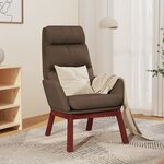vidaXL Chaise de relaxation Taupe Tissu