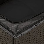 vidaXL Salon de jardin 10 Pièces avec coussins noir résine tressée