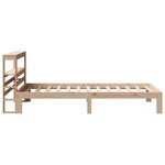 vidaXL Cadre de lit avec tête de lit 90x190 cm bois de pin massif