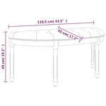 vidaXL Banc Bleu 110 5x45x49 cm Velours