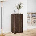 vidaXL Buffet avec LED chêne marron 42 5x34x85 cm bois d'ingénierie