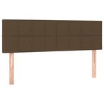 vidaXL Sommier à lattes de lit avec matelas Marron foncé 140x200 cm