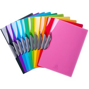 Chemise De Présentation Clip-design Iderama Pp - A4 - Couleurs Assorties - X 20 - Exacompta