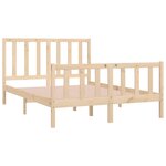 vidaXL Cadre de lit bois massif 120x190 cm petit double
