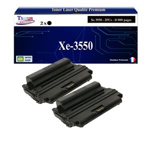 T3AZUR -2x Toners compatibles avec Xerox WorkCentre 3550 (106R01530) - Noir