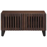 vidaXL Table basse marron 80x51x40 cm bois de massif manguier