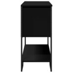 vidaXL Table console noir 100x35x74 5 cm bois d'ingénierie