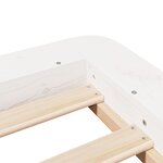 vidaXL Cadre de lit sans matelas blanc 90x200 cm bois de pin massif