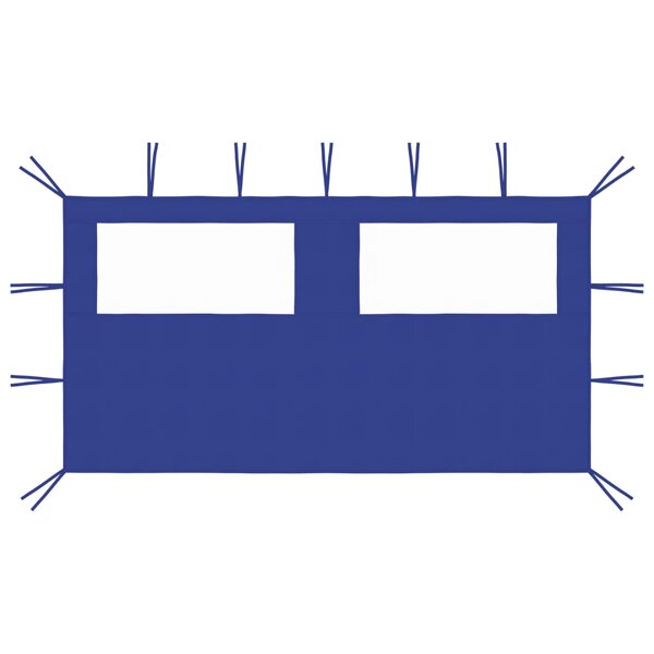 vidaXL Paroi latérale de belvédère avec fenêtres 4x2 m Bleu