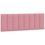 vidaXL Cadre de lit avec lumières LED rose 120x200 cm velours