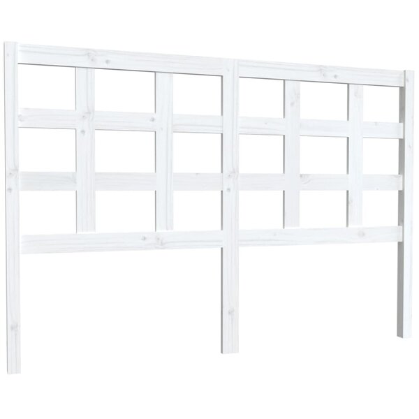 vidaXL Tête de lit blanc 145 5x4x100 cm bois massif de pin